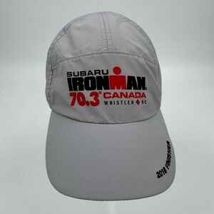Boco Gear Subaru Ironman 70.3 Canada Whistler 2018 Finisher Running Hat Gray OS